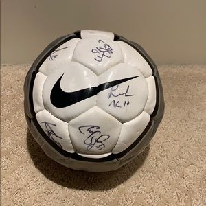 Vintage soccer ball signed by timbers